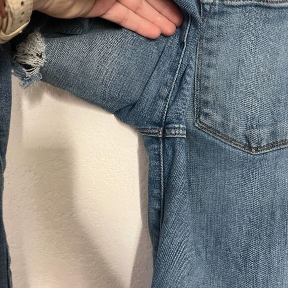 Frame Le High Straight Jeans Women Size 27 Distressed Blue - Picture 5 of 9